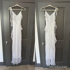 BRAND NEW, NEVER WORN Amanda Uprichard Cassilda Gown in White: Size M
